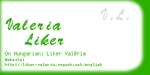 valeria liker business card