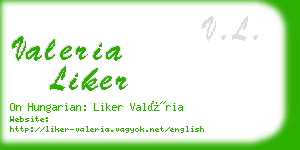 valeria liker business card